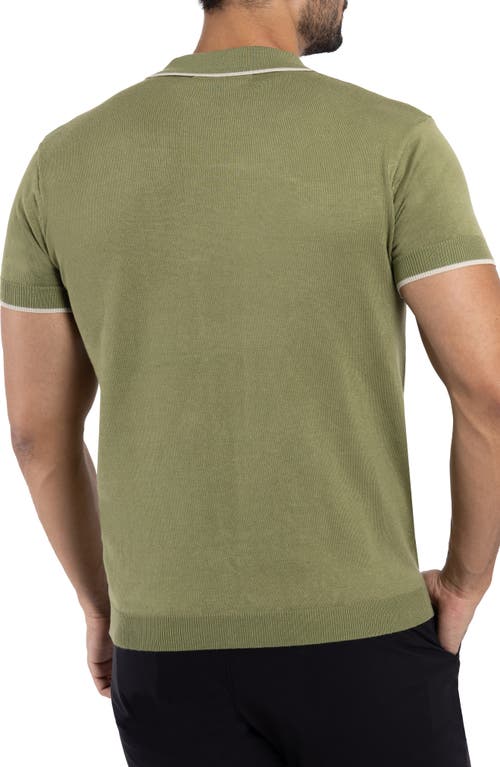 X-ray Xray V-neck Polo Sweater In Grass
