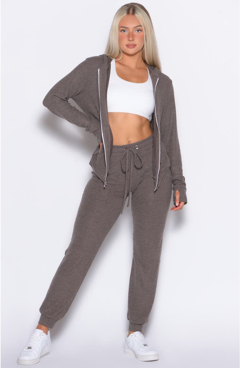 Bombshell Sportswear Cuddle Up Joggers, Alternate, color, Chocolate