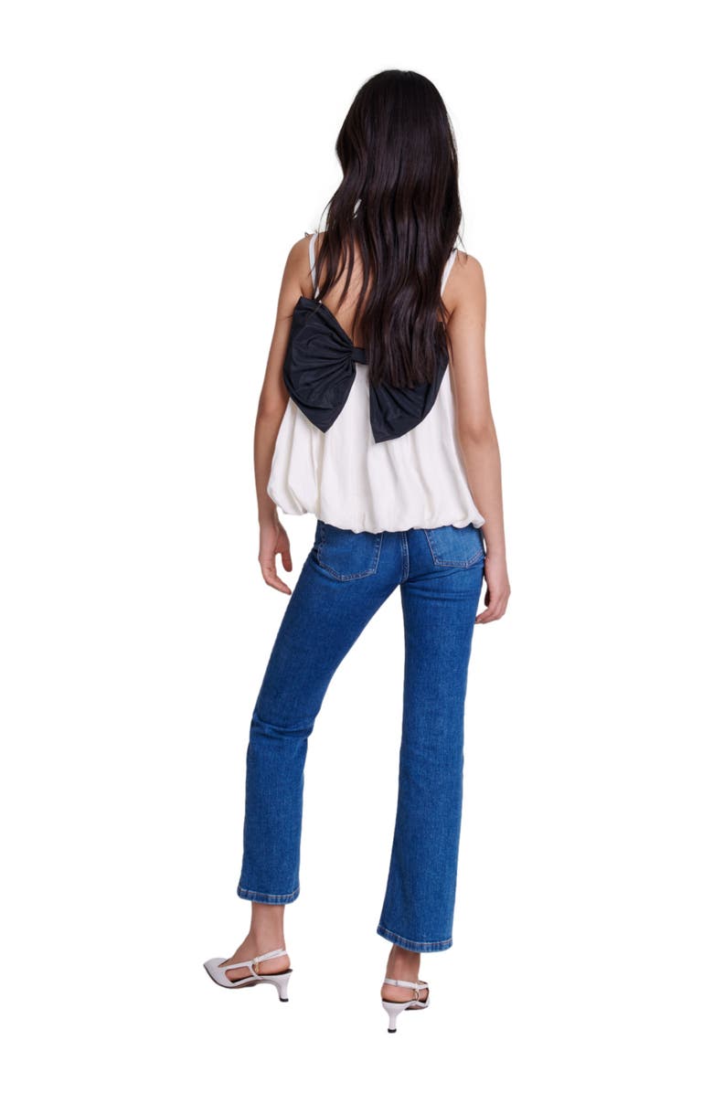maje Strappy top, Alternate, color, 