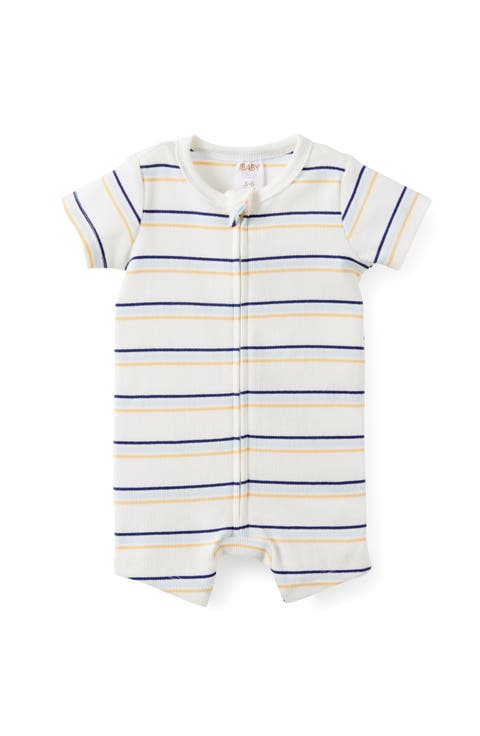 The Billie Short Sleeve Zip Romper