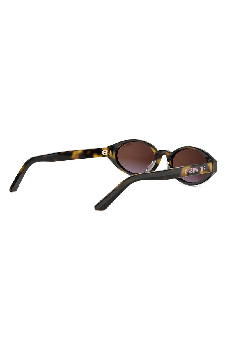 DIOR 'DiorPacific R1I 52mm Oval Sunglasses, Alternate, color, Dark Havana / Gradient Brown