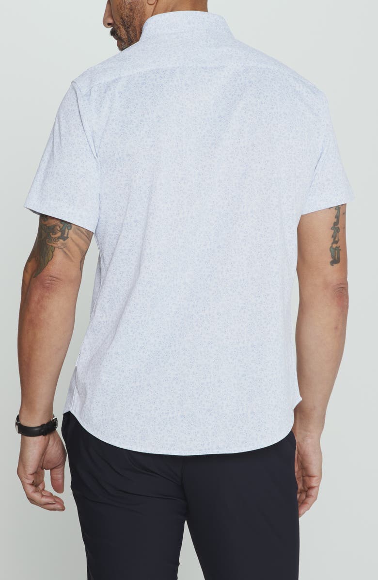 7 Diamonds Velora Floral Short Sleeve Button-Up Shirt, Alternate, color, 