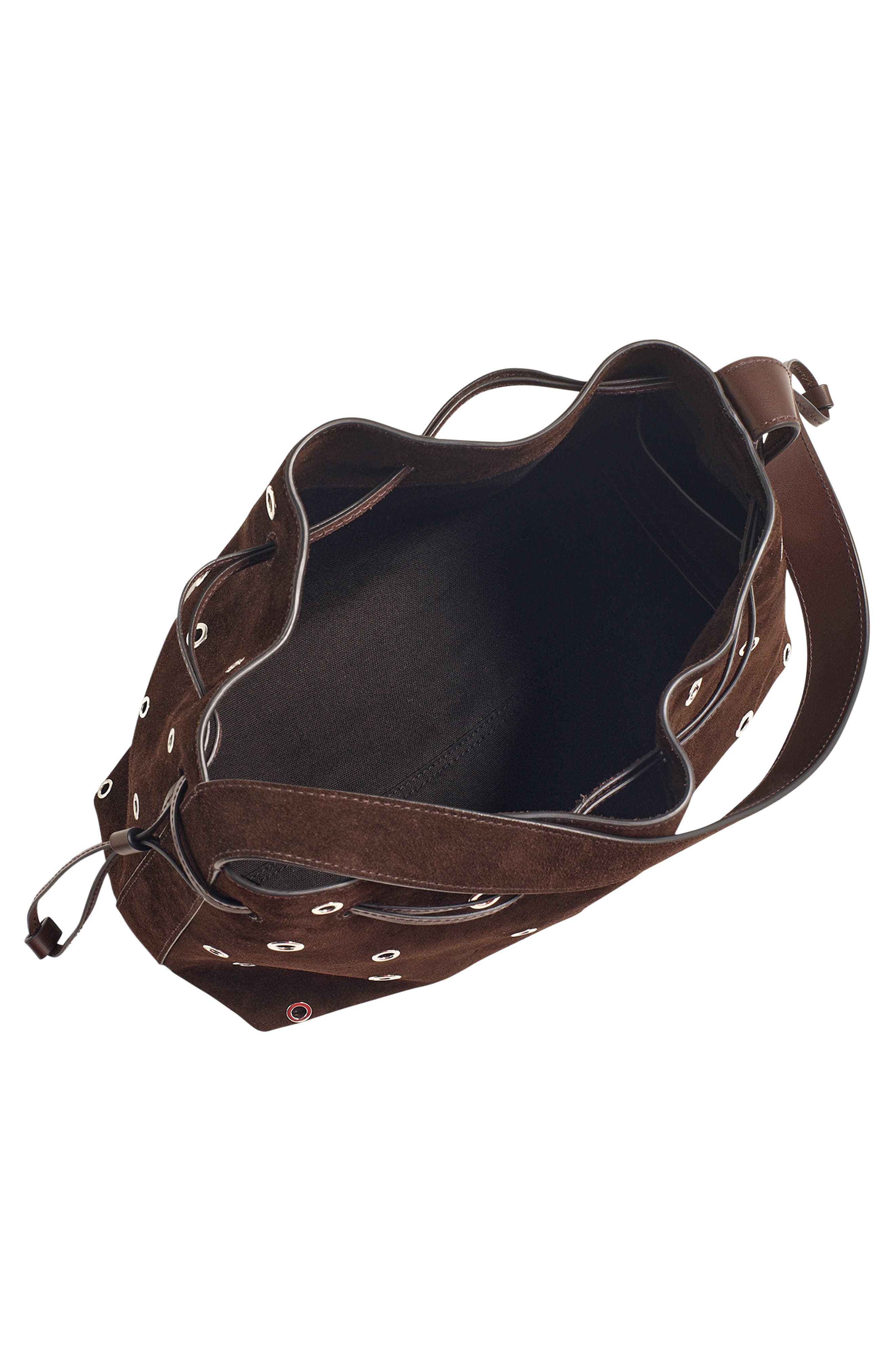 Madewell The Drawstring Shoulder Bag, Alternate, color, Dark Carob