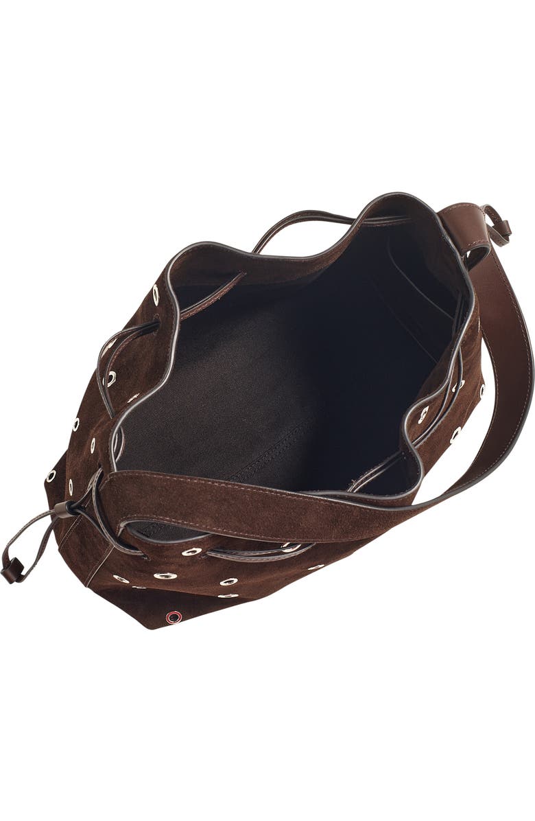 Madewell The Drawstring Shoulder Bag, Alternate, color, Dark Carob