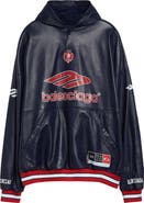 Balenciaga 3B Leather Polo Hoodie