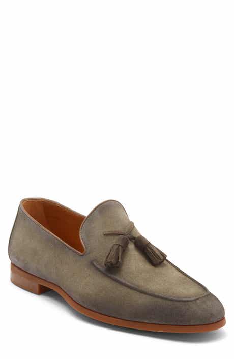 Magnanni Suede Tassel Loafer