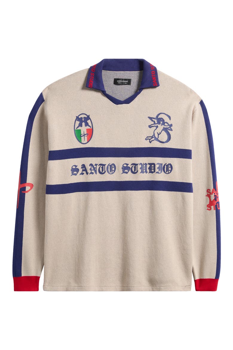 Old English Collar Sweater, Alternate, color, CREAM