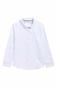 DENIM AND FLOWER Kids' Long Sleeve Button-Up Shirt