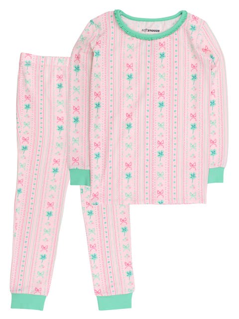 Modal Blend Ruffle Long Sleeve Pajama Set