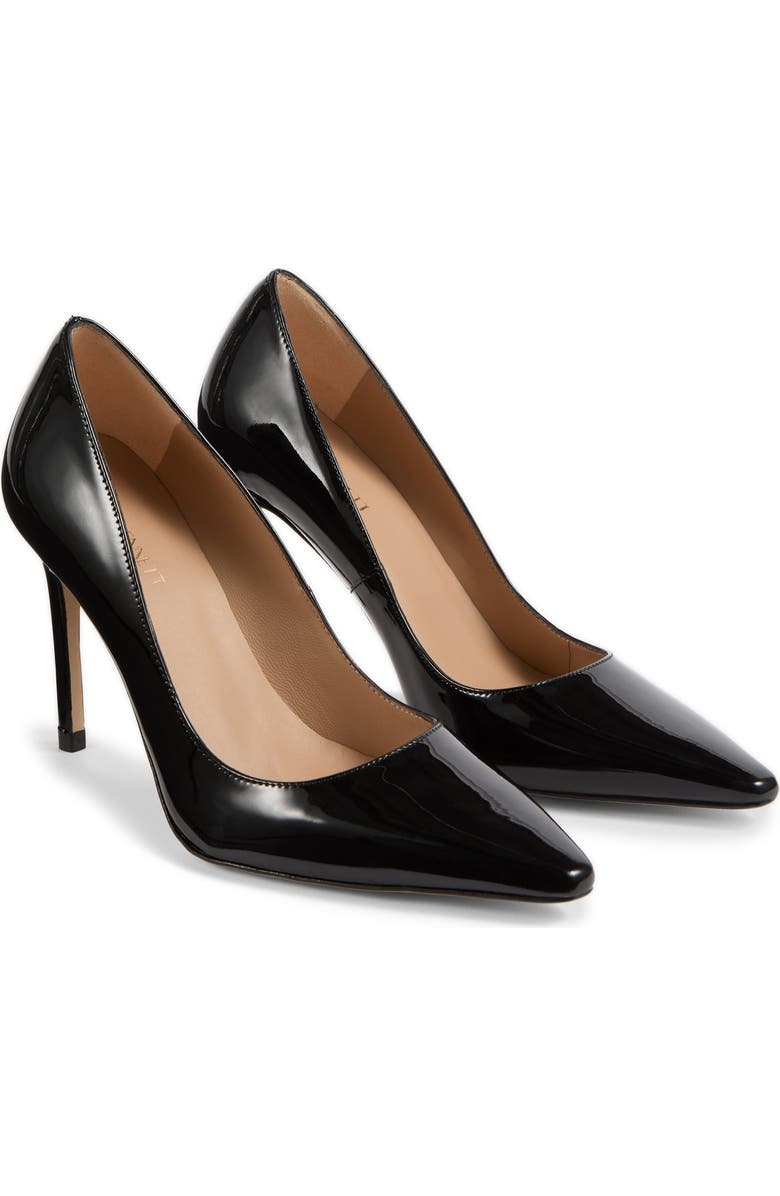 LK Bennett Fern Pointed Toe Pump, Main, color, Black Patent