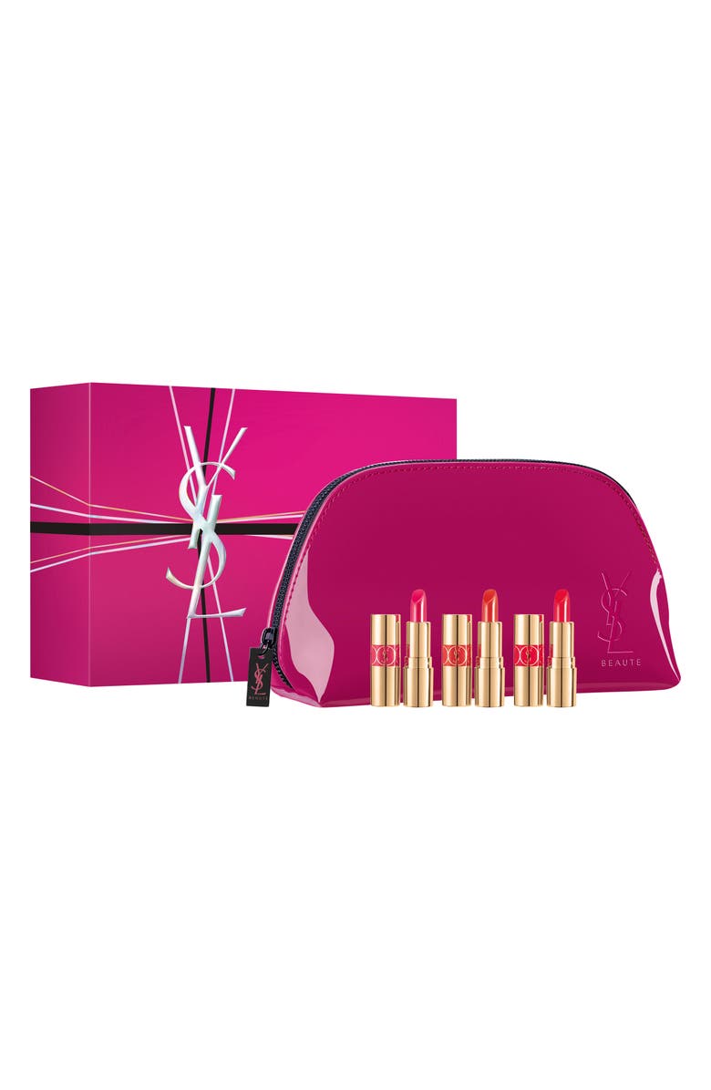 Yves Saint Laurent Rouge Volupte Shine Mini Lip Trio, Main, color, 