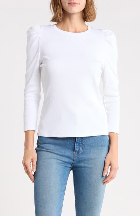 Britney Ruched Sleeve Top