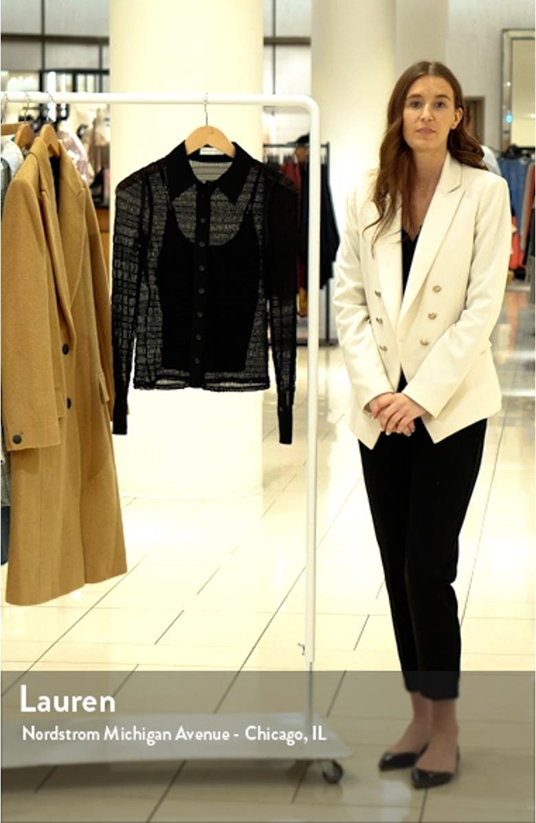 Robin Seersucker Mesh Blouse, sales video thumbnail