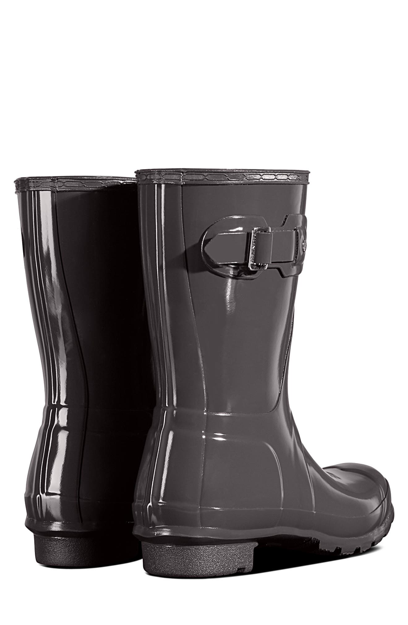 Hunter 'Original Short' Gloss Rain Boot, Alternate, color, 