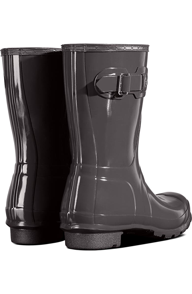Hunter 'Original Short' Gloss Rain Boot, Alternate, color,