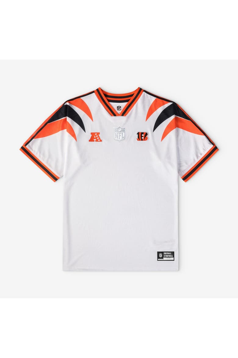 Men's Fanatics White Cincinnati Bengals Football x Football V-Neck Fan Top, Main, color, White