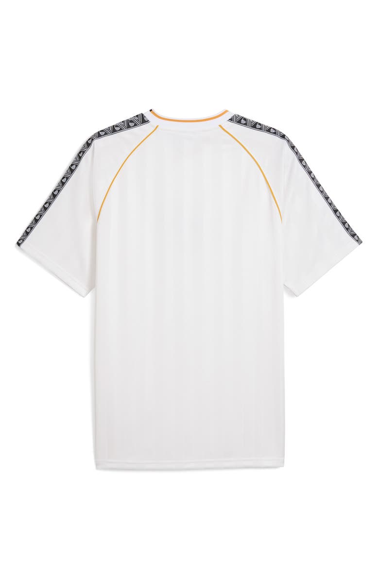 PUMA King Relaxed Performance Football Jersey, Alternate, color, Puma White