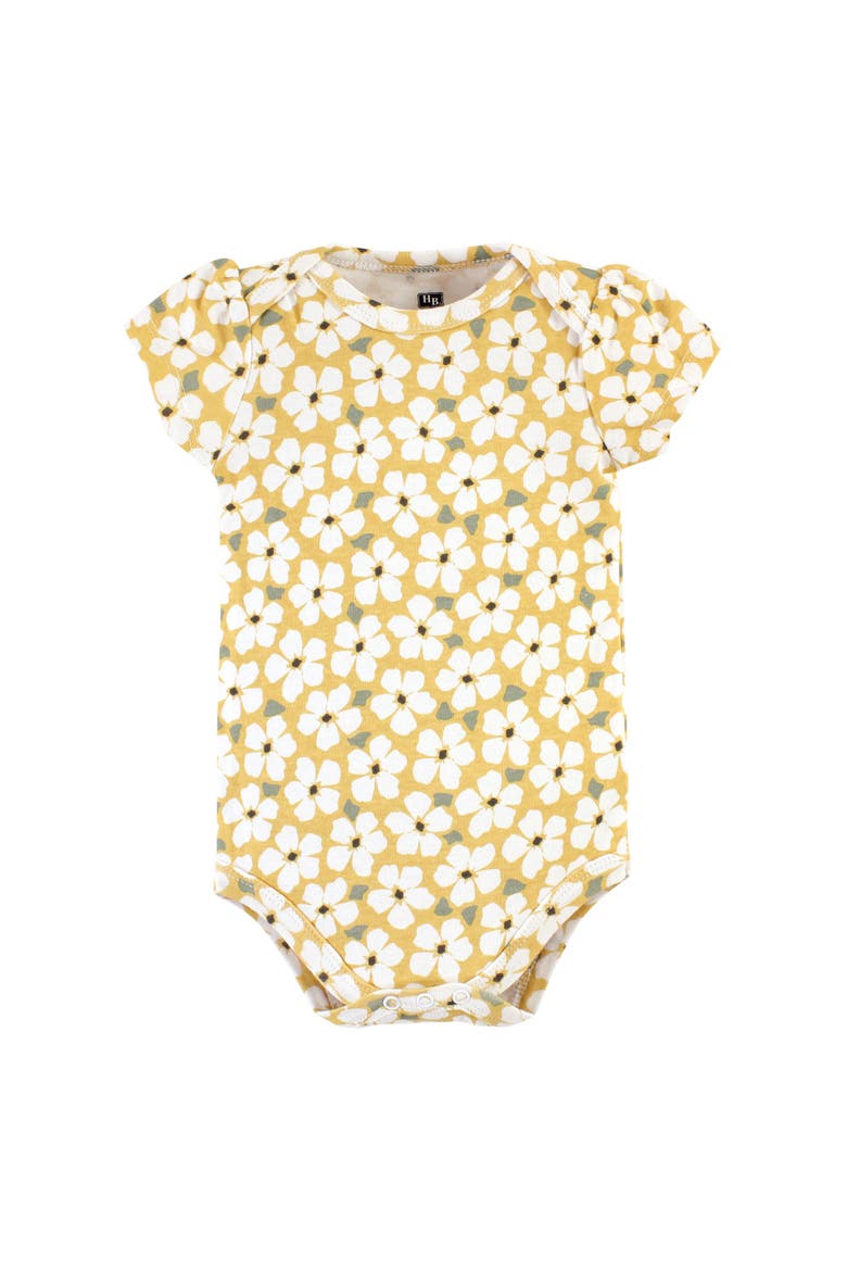Comfortable All-Cotton Bodysuit 3Pk, Alternate, color, Sage Floral Wreath