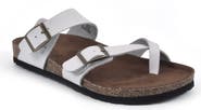 White Mountain Footwear Gracie Double Buckle Sandal