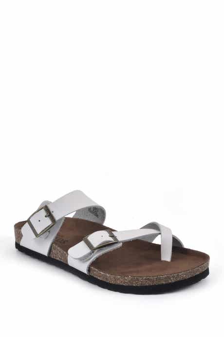 White Mountain Footwear Gracie Double Buckle Sandal