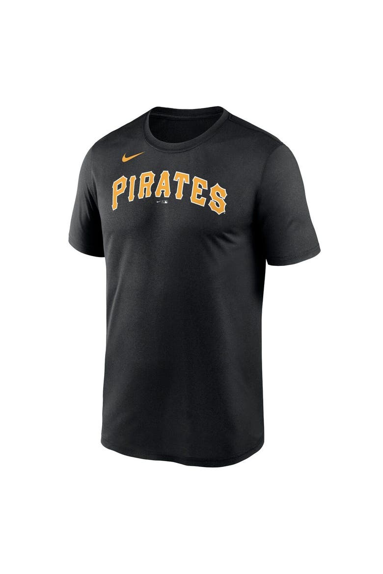 Men's Nike Black Pittsburgh Pirates New Legend Wordmark T-Shirt, Alternate, color, Black