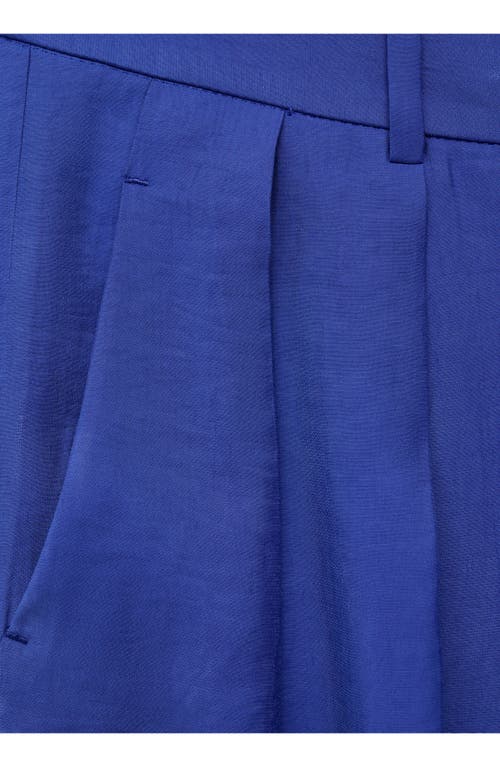 Shop Mango Pleat Front Wide Leg Suit Pants