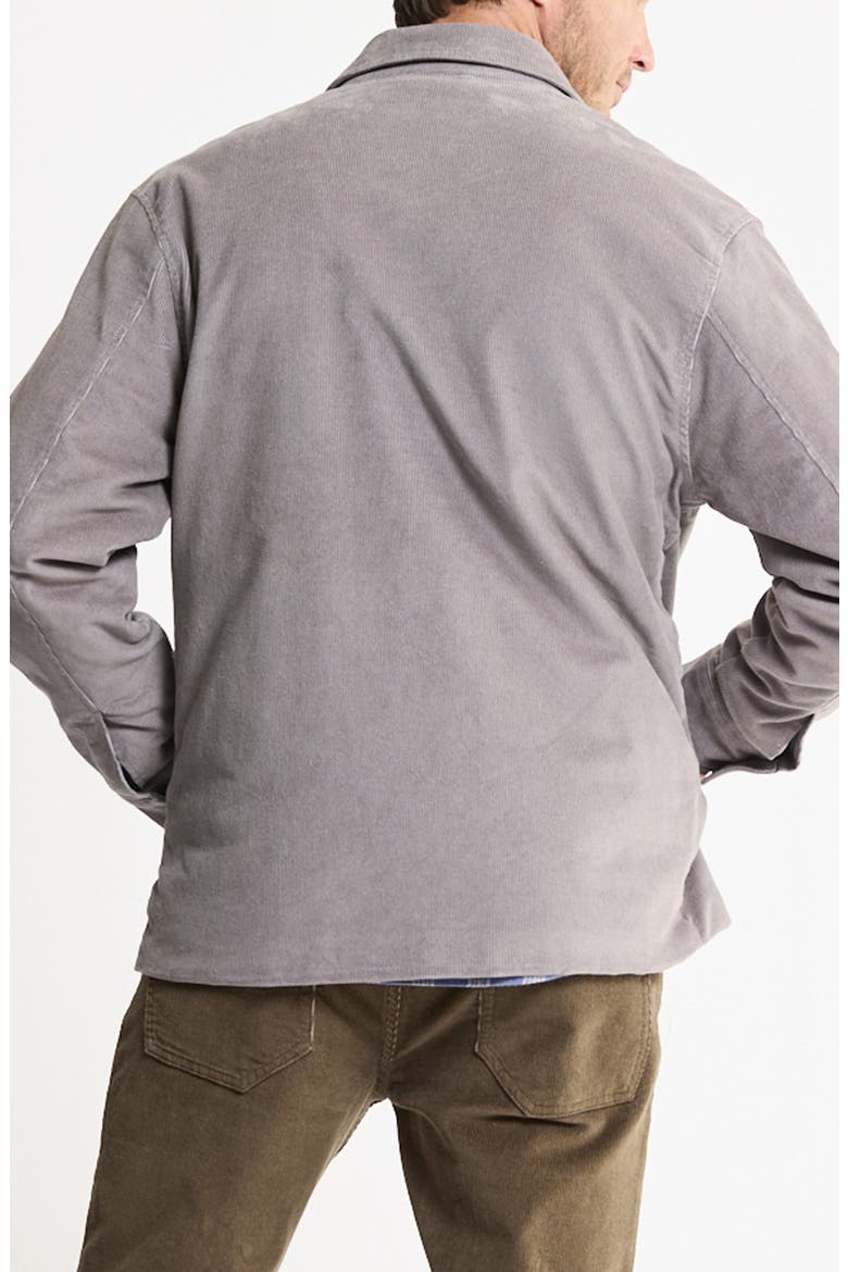 Fleece Lined Corduroy Shirt Jacket, Alternate, color, LIGHT GREY
