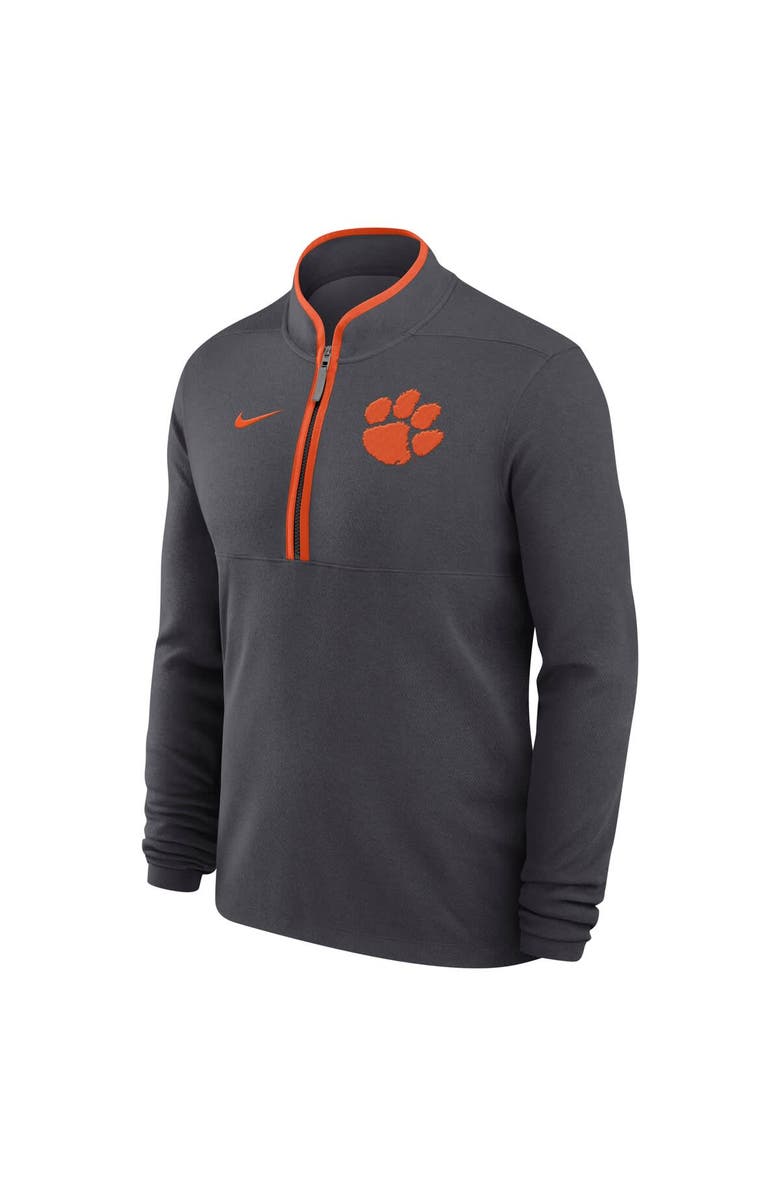 Nike Men's Nike  Anthracite Clemson Tigers Victory Performance Half-Zip Top, Alternate, color, 
