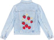 PixieLane Kids' Strawberry Denim Jacket