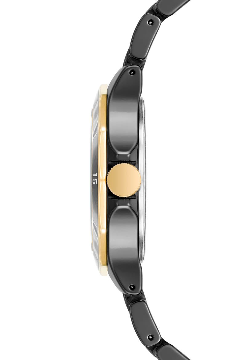 Two-Tone Bracelet Watch, 35mm, Alternate, color, BLACK