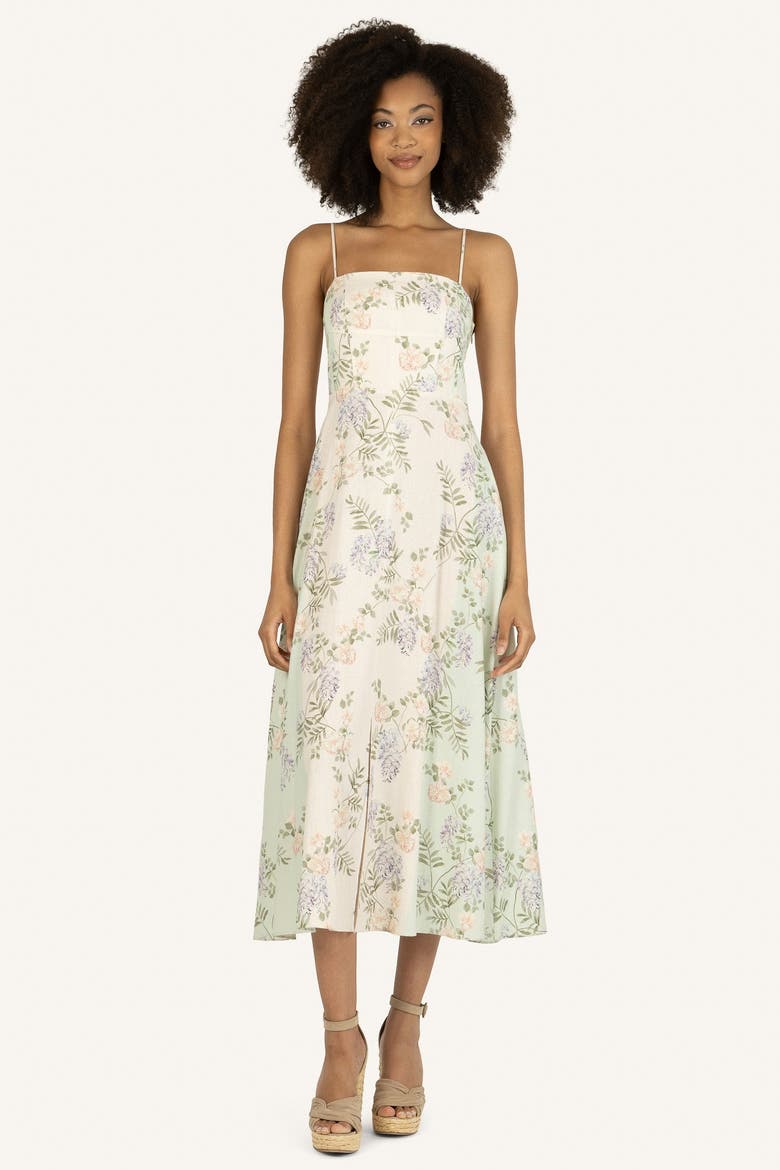 Sue Dress, Main, color, Pastel Floral Road Print