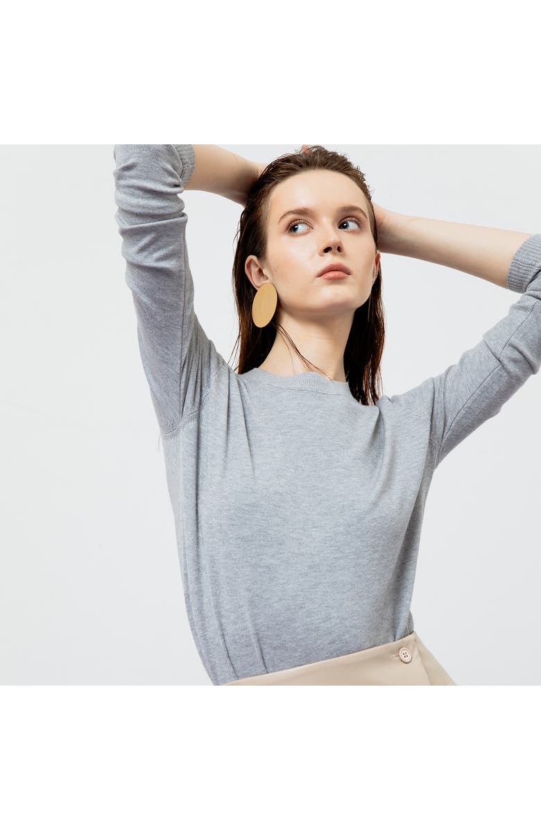 ATS Amara Ribbed Knit Top, Alternate, color, Grey