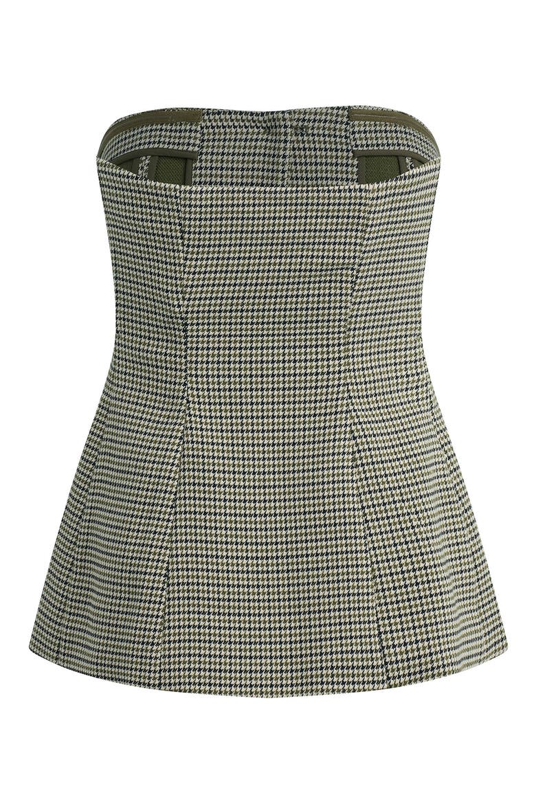 The Phoebe Bustier Top, Alternate, color, CHESIRE HOUNDSTOOTH