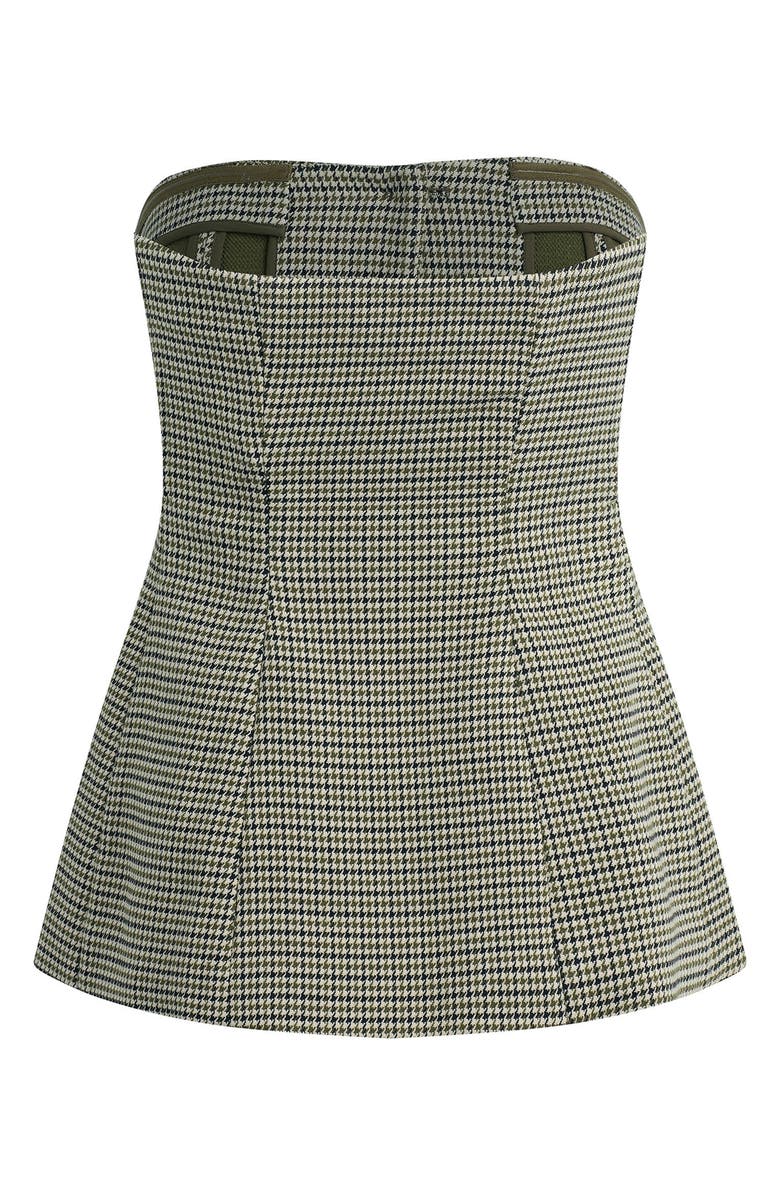Favorite Daughter The Phoebe Bustier Top, Alternate, color, Chesire Houndstooth