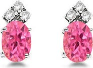 ALLUREZ Oval Stud Earrings 14k