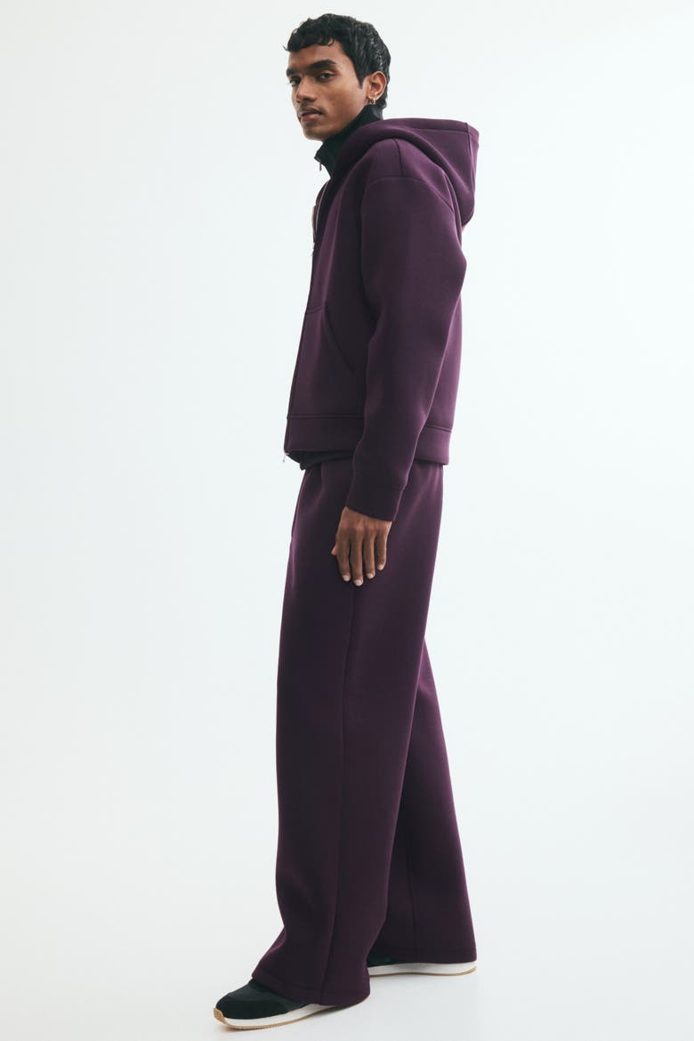 Relaxed-fit Scuba Knit Joggers, Alternate, color, Dark purple