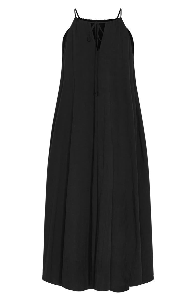 City Chic Aiza Sleeveless Maxi Dress, Alternate, color, Black