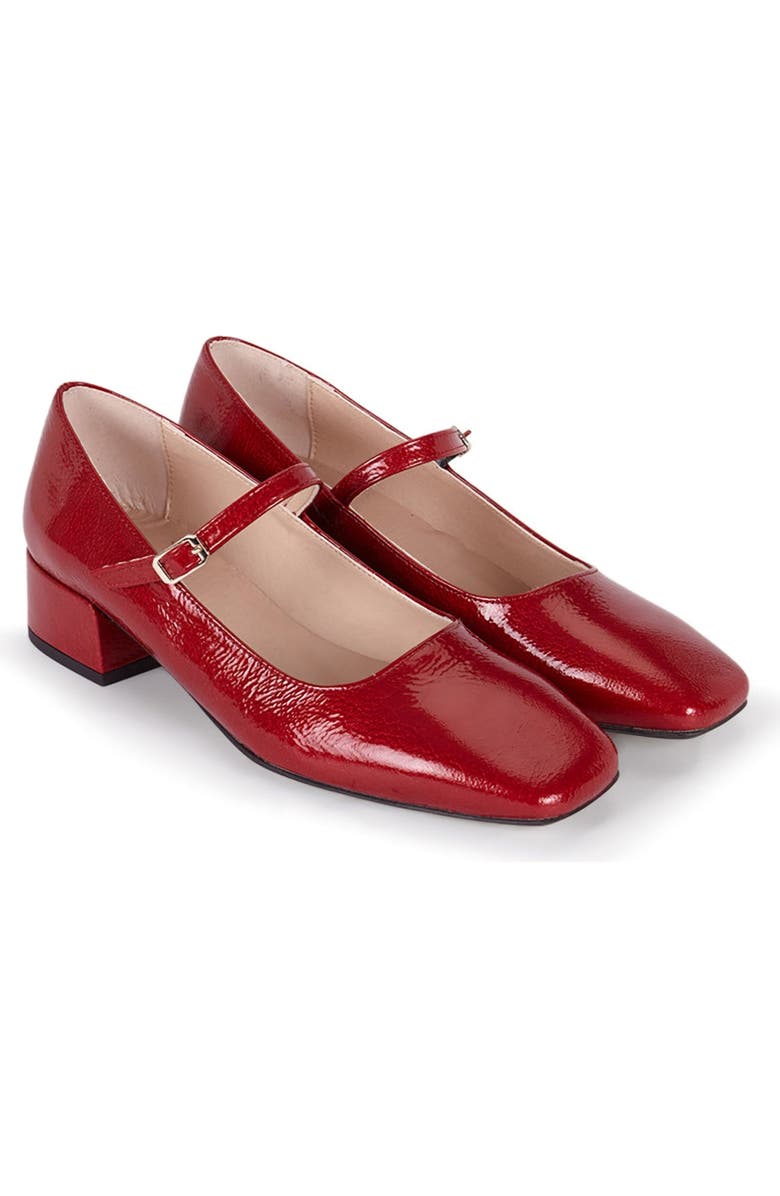 Menina Step Clotilda Mary Jane, Alternate, color, Red