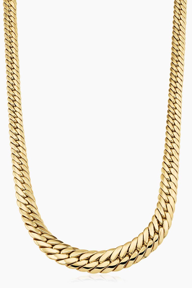 14K Yellow Gold Sovereign Strand Graduated Necklace, Main, color, Yellow Gold
