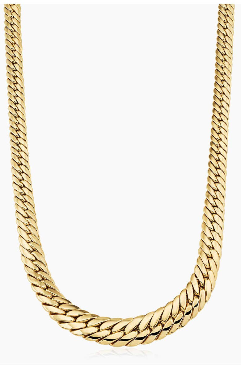 Oradina 14K Yellow Gold Sovereign Strand Graduated Necklace, Main, color, Yellow Gold