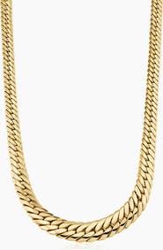 Oradina 14K Yellow Gold Sovereign Strand Graduated Necklace