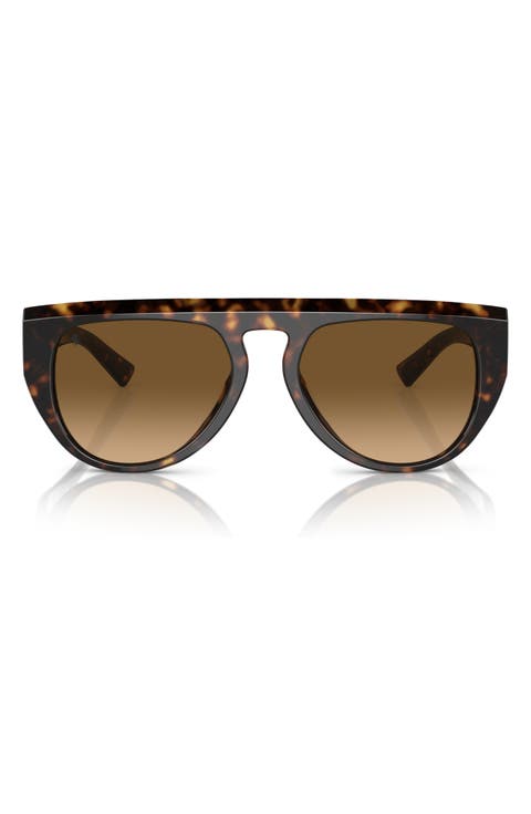 56mm Polarized Pilot Sunglasses