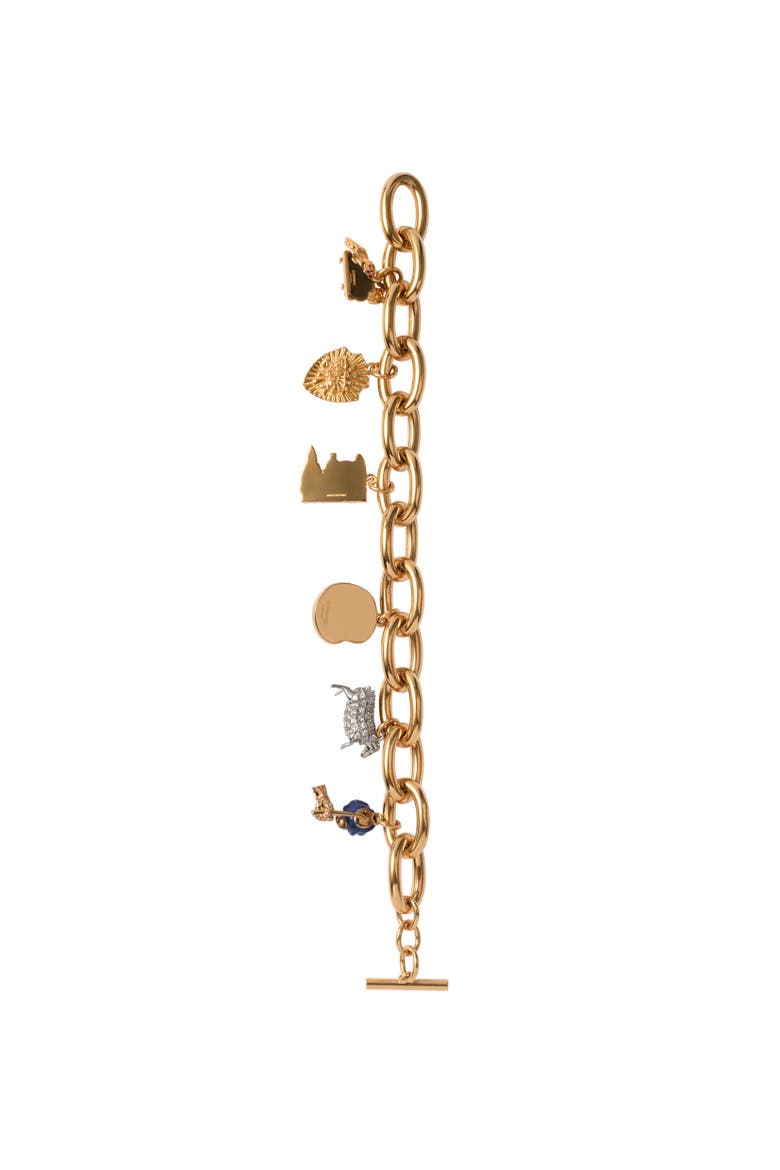 Charm Bracelet, Alternate, color, Gold/multicolour