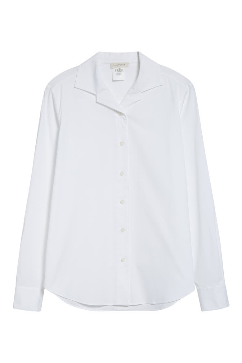 Notch Collar Blouse, Alternate, color, WHITE