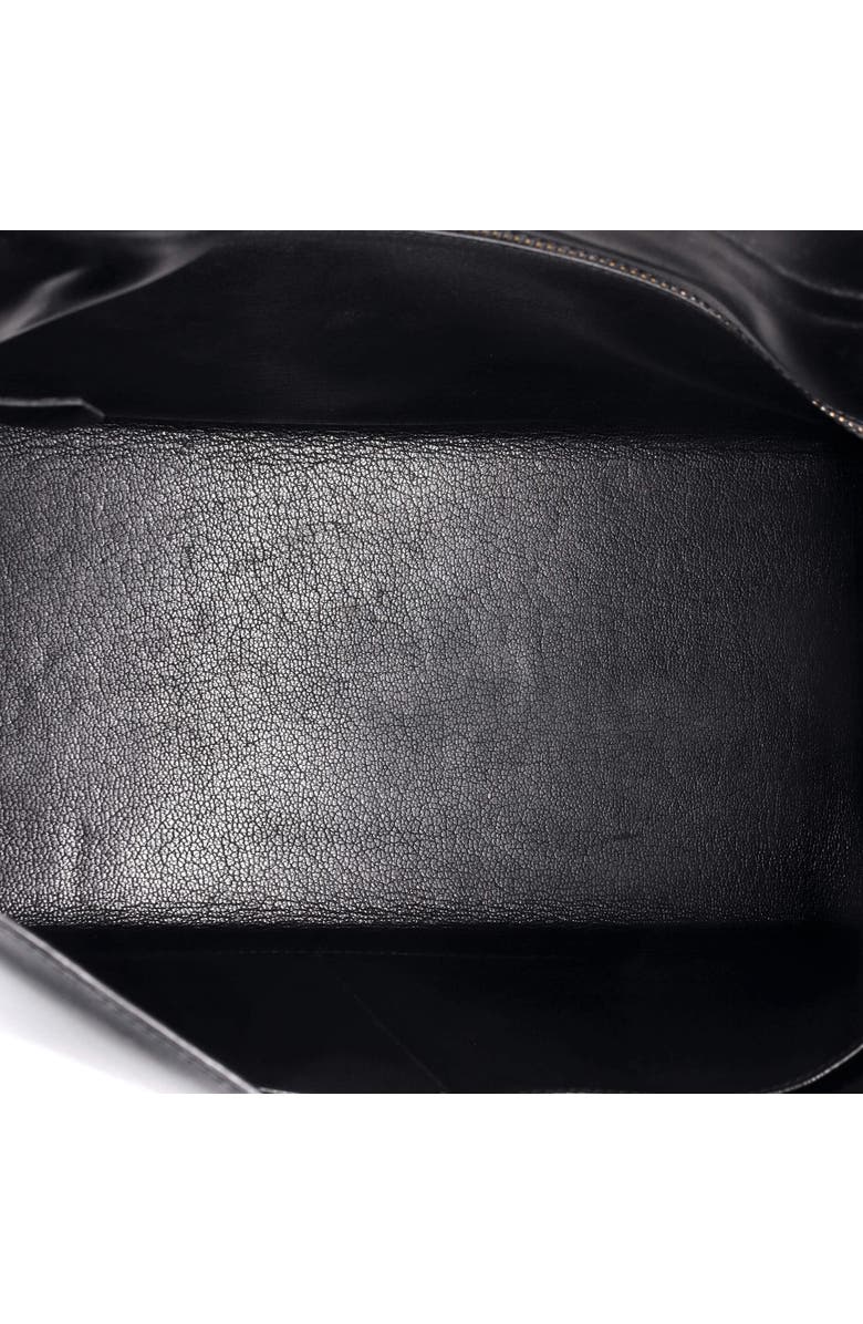 Pre-Owned Hermes Kelly Handbag Black Box Calf with Gold Hardware 35, Alternate, color,