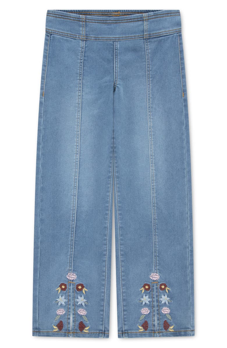Levi's Kids' Floral Embroidered Split Wide Leg Jeans, Alternate, color, Drew Me In