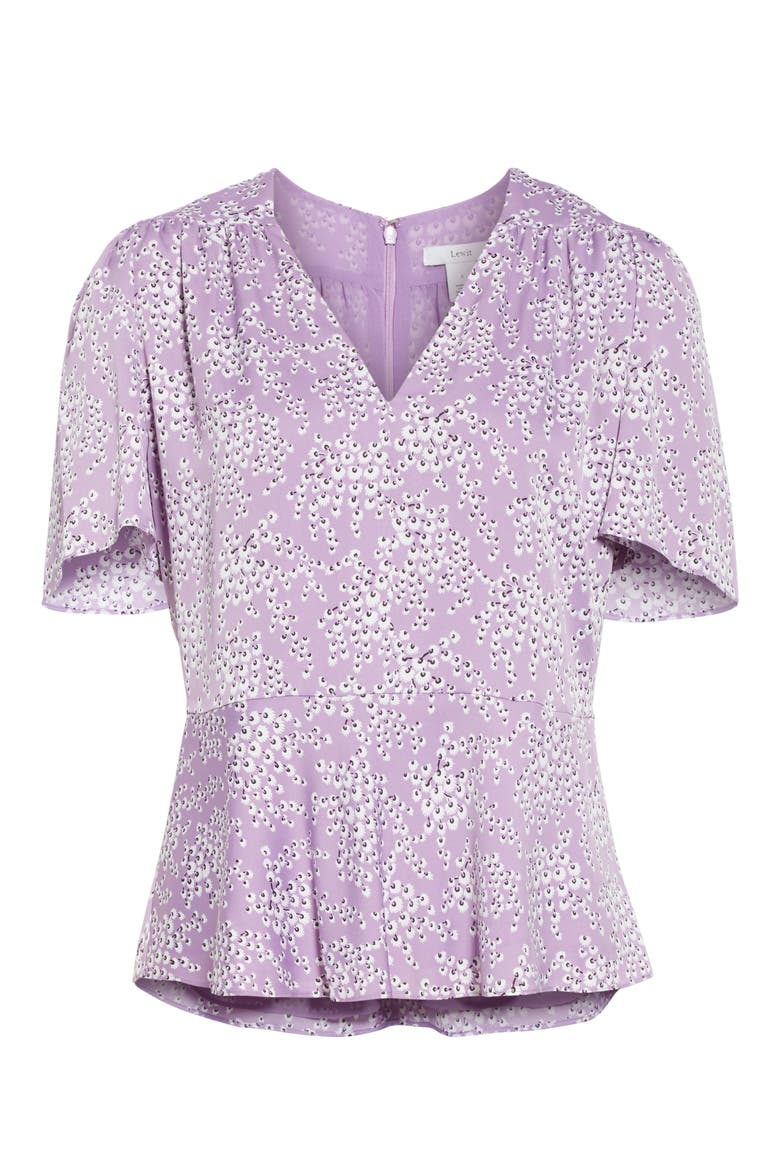 Stretch Silk Top, Alternate, color, PURPLE RHAPSODY SIDDAL FLORAL