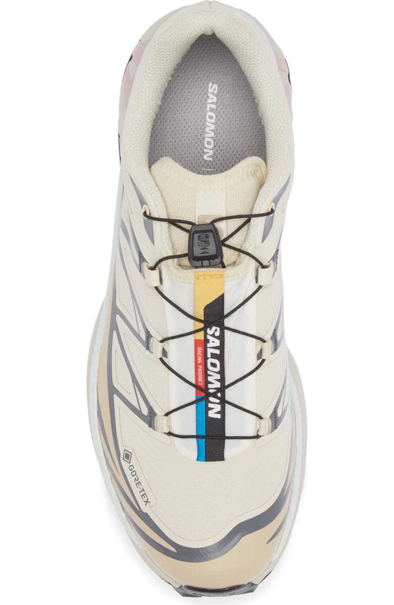 Salomon XT-6 Gore-Tex<sup>®</sup> Waterproof Sneaker, Alternate, color, Almond Milk
