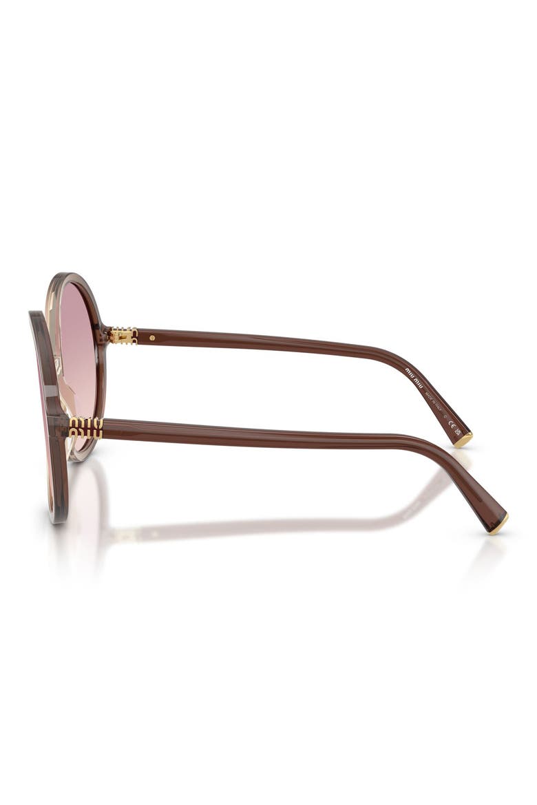 59mm Round Sunglasses, Alternate, color, BROWN GRADIENT/ BROWN/ VIOLET