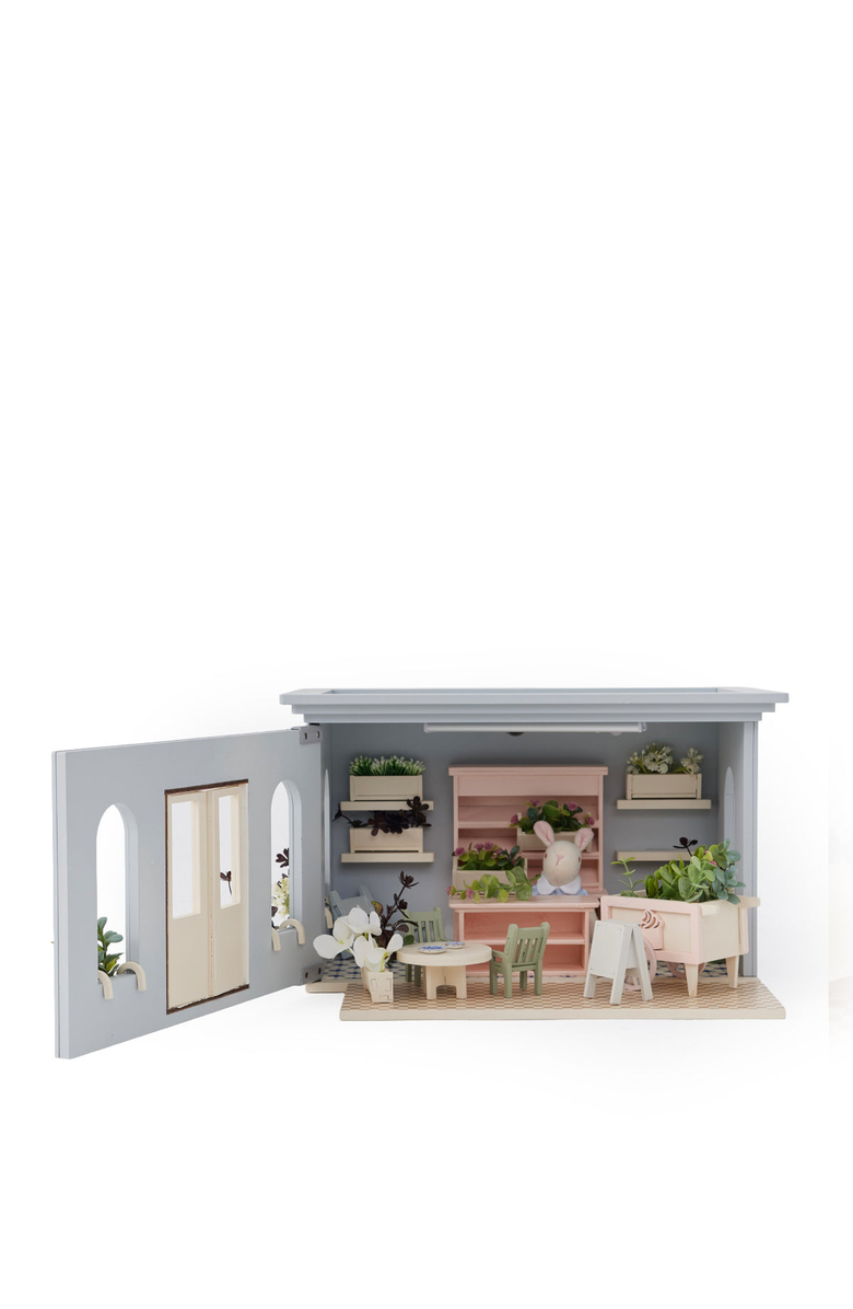 Little Forest Animals La Fleuriste de Camille Miniature Flower Shop Dollhouse, Alternate, color, With Led Lighting